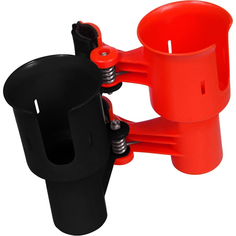 ROBOCUP, RED & Black, Updated Version, Best Cup Holder for Drinks, Fishing Rod/Pole, Boat, Beach Chair, Golf Cart, Wheelchair, Walker, Drum Sticks, Microphone Stand - Image 5